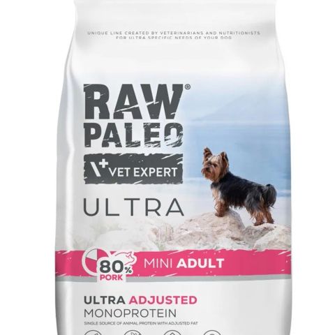 VETEXPERT Raw Paleo Ultra Pork Mini Adult - dry dog food - 2kg