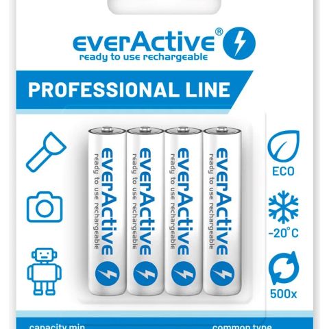 Rechargeable batteries everActive Ni-MH R03 AAA 1050 mAh Professional Line