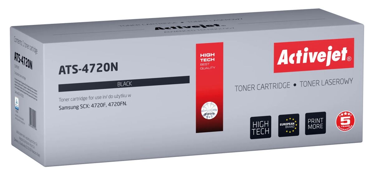 Activejet ATS-4720N Toner (replacement for Samsung SCX-4720D5; Supreme; 5,000 pages; black)
