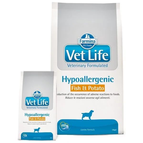 FARMINA Vet Life Hypoallergenic Canine Fish&Potato - dry dog food - 12 kg