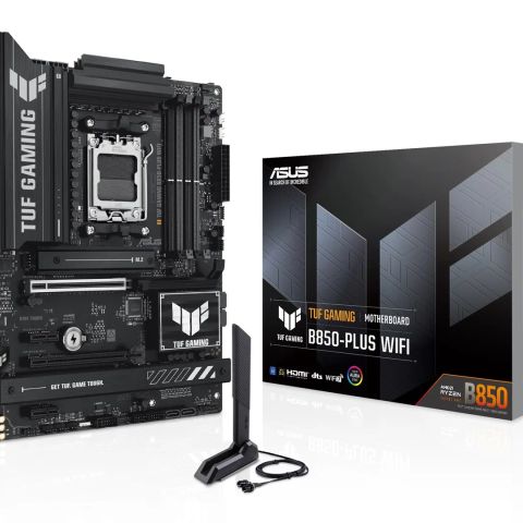 Mainboard|ASUS|AMD B850|SAM5|ATX|Memory DDR5|Memory slots 4|2xPCI-Express 4.0 1x|1xPCI-Express 4.0 16x|1xPCI-Express 5.0 16x|3xM.2|1xHDMI|1xDisplayPort|2xUSB 2.0|4xUSB 3.1|3xUSB 3.2|1xUSB-C|1xRJ45|5xAudio port|TUFGAMINGB850-PLUSWIFI