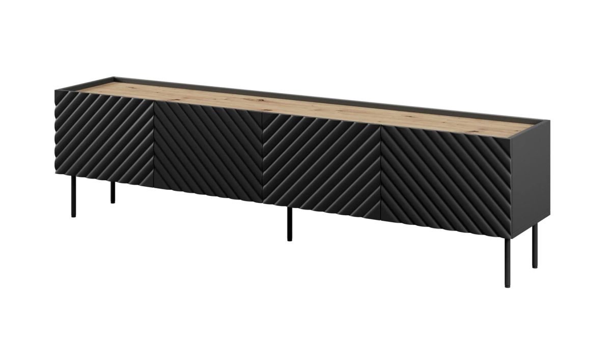 4D2SZ ONDA chest of drawers 200x45x85 black