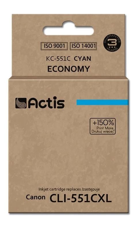 Actis KC-551C Ink (replacement for Canon CLI-551C; Standard; 12 ml; cyan)
