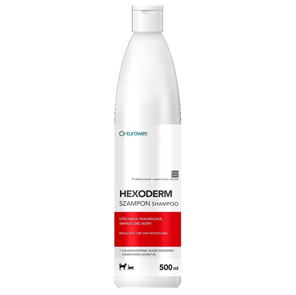 EUROWET Hexoderm - shampoo for dogs and cats - 500ml