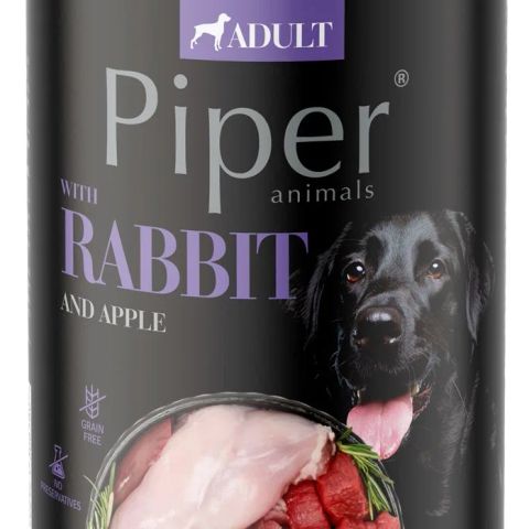 DOLINA NOTECI Piper Animals Rabbit and apple - wet dog food - 800g