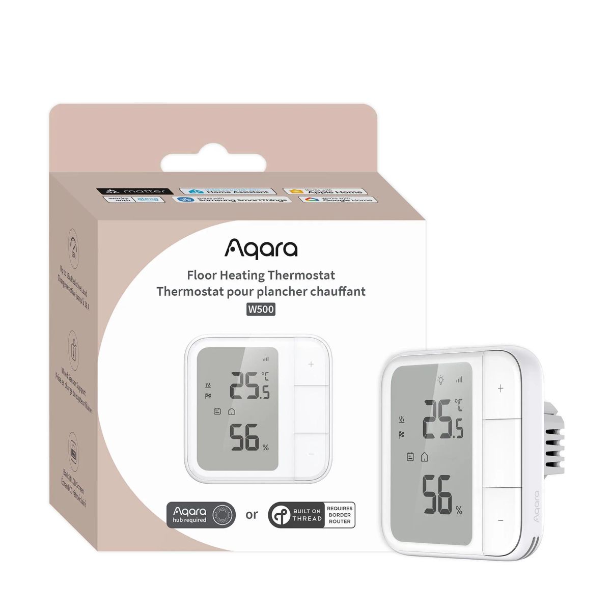 SMART HOME FLOOR THERMOSTAT/W500 UT-A01D AQARA