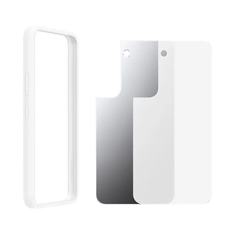 Galaxy S22 Frame Cover Valge Ümbris