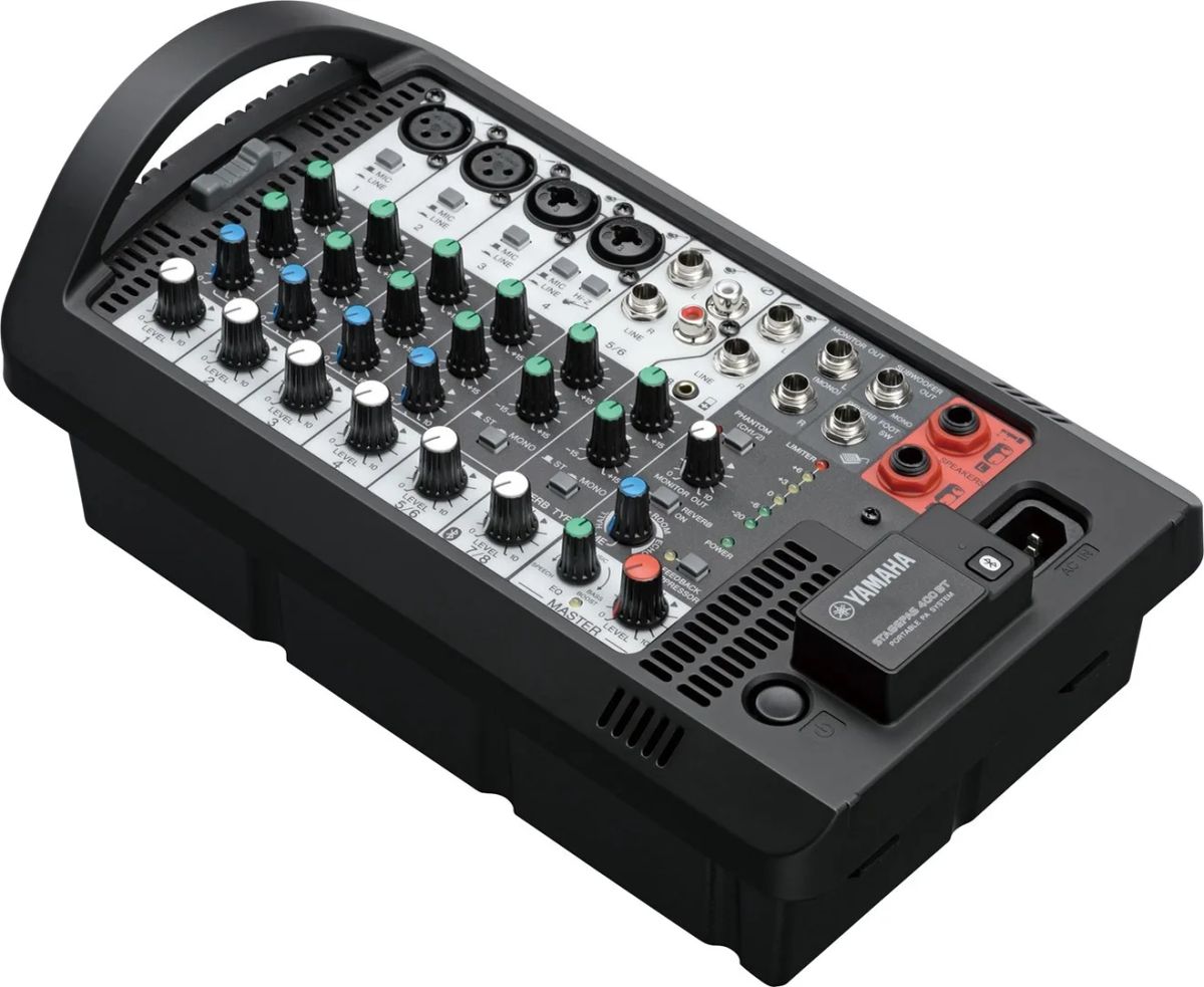 Yamaha Stagepas 400BT - portable PA system with 8-channel mixer and built-in power amplifier