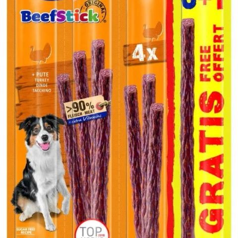 VITAKRAFT Beef Stick Turkey - dog treat - 3+1