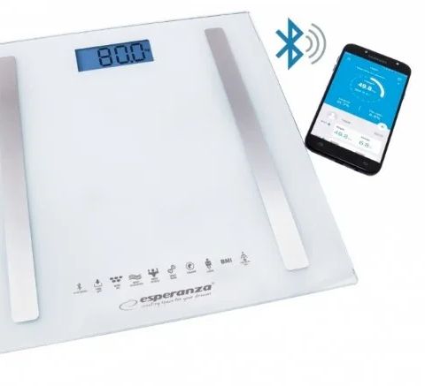 Esperanza EBS016W personal scale Square White Electronic personal scale