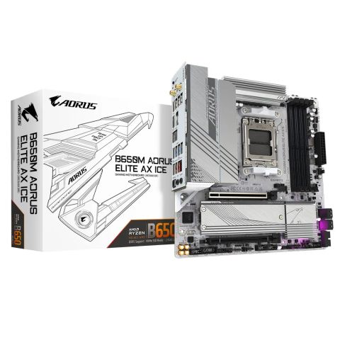 Mainboard|GIGABYTE|AMD B650|SAM5|Micro-ATX|Memory DDR5|Memory slots 4|B650MAELITEAXICE1.1