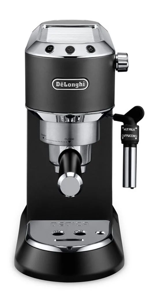 Delonghi | Dedica Pump Espresso | EC685.BK | Pump pressure 15 bar | Built-in milk frother | Semi-automatic | 1300 W | Black/Stainless Steel