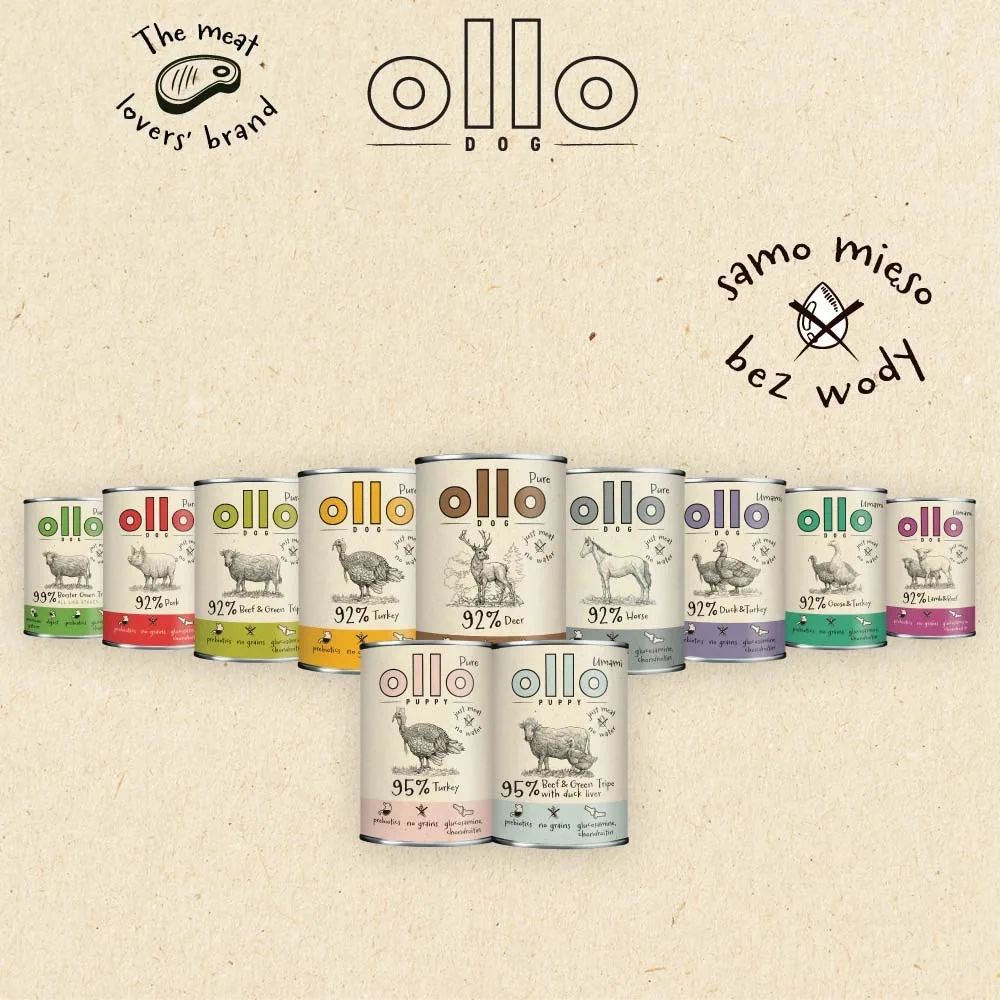 OLLO Umami Goose and turkey - wet dog food - 850g