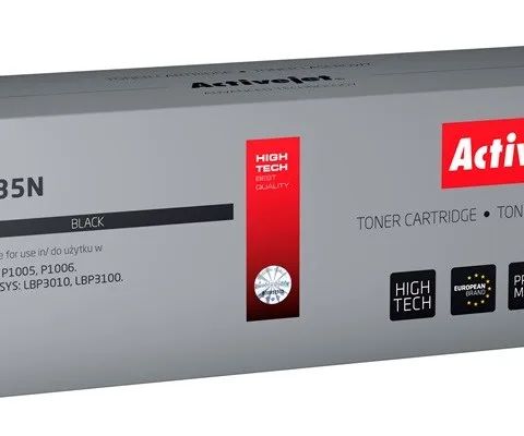 Activejet ATH-35N Toner (replacement for HP 35A CB435A, Canon CRG-712; Supreme; 1800 pages; black)