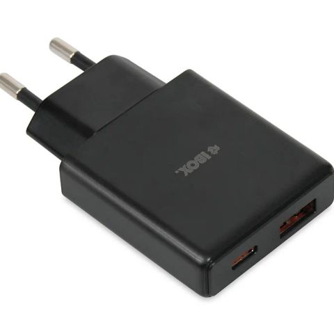 iBOX C-43 Slim GaN PD30W Wall charger, Black