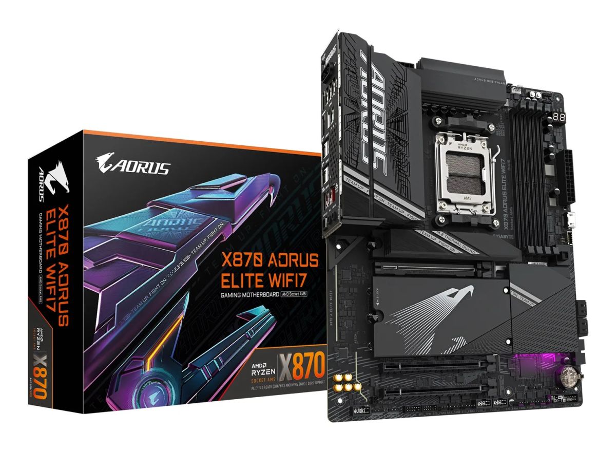 Mainboard|GIGABYTE|AMD X870|SAM5|ATX|Memory DDR5|Memory slots 4|X870AELITEWIFI71.1