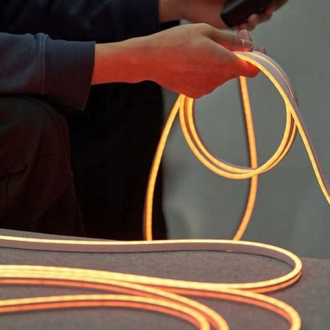 Vention Silicone Neon LED strip with remote control, 12V, 2m