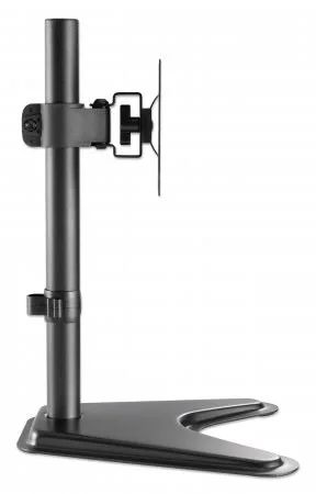 Manhattan Desk Mount for TV & Monitors, Stand Assembly, Tilt/Swivel/Rotation, For screens 10" to 27", VESA compatibility: 75x75 and 100x100mm - check the dimensions of the four mounting holes on back of screen to ensure it fits, Max 7kg, Black, Brac…