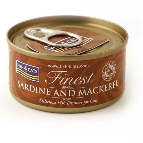 FISH4CATS Sardine and mackerel - wet cat food - 70g