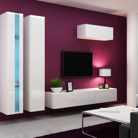 Cama Living room cabinet set VIGO NEW 1 white/white gloss