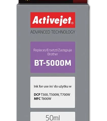 Activejet AB-5000M Ink Bottle (Replacement Brother BT-5000M; Supreme; 50 ml; 5000 pages, magenta)