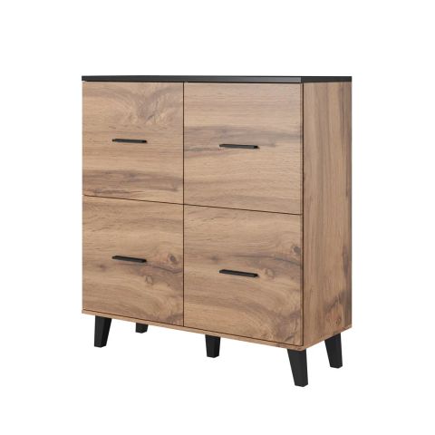 Cama sideboard LOTTA 110 4D wotan oak + mat black