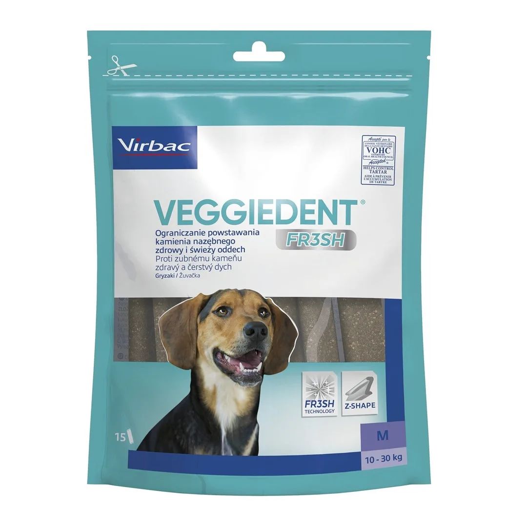 VIBRAC Veggiedent Fresh M - dog treat - 352,5g