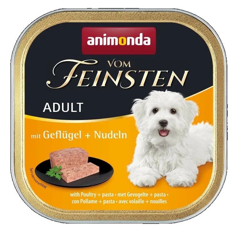 ANIMONDA Vom Feinsten Adult Poultry with pasta - wet dog food - 150g