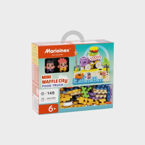 Marioinex Mini Waffle Building Blocks – City: Food Truck, 148 pieces