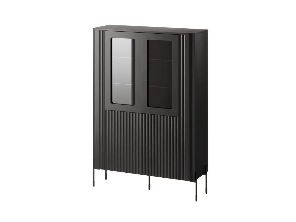 Cama VERA display cabinet 110x40x160 matt black