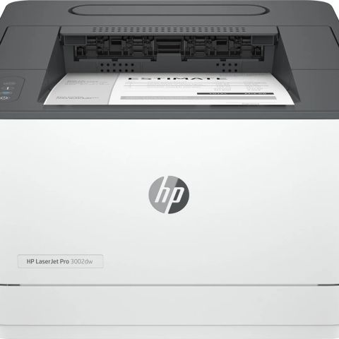 HP LaserJet Pro 3002dw Printer, Black and white, Printer for Small medium business, Print, Dualband Wi-Fi; Strong Security; Energy Efficient; Fast first page out speeds; Two-sided printing; Roam