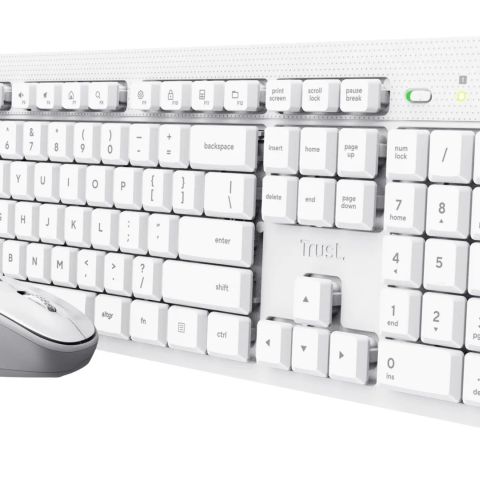 Trust Ody II Wireless US - set (keyboard + mouse), white