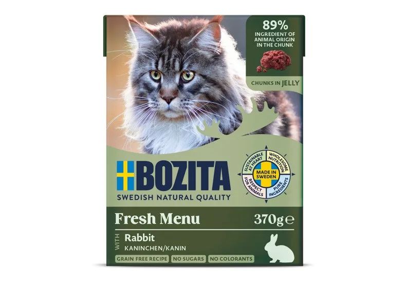 BOZITA Fresh Menu Rabbit in jelly - wet cat food - 370g