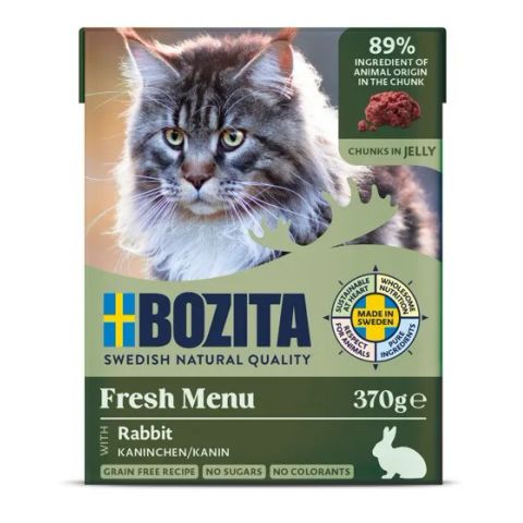 BOZITA Fresh Menu Rabbit in jelly - wet cat food - 370g