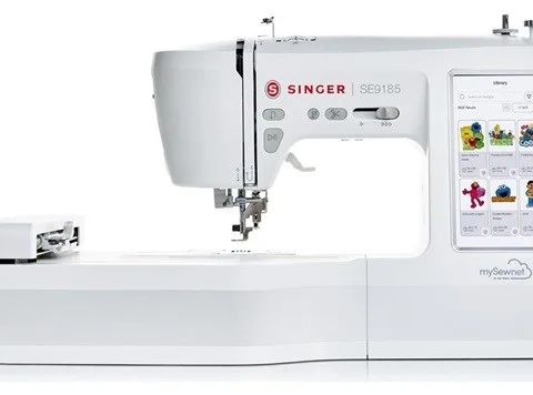 SINGER Sewing machine embroidery machine SE 9185 WiFi Electric current White