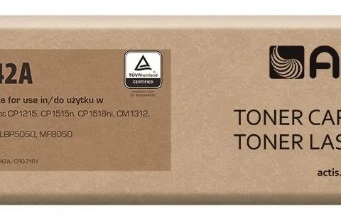 Actis TH-542A Toner (replacement for HP 125A CB542A, Canon CRG-716Y; Standard; 1,500 pages; yellow)