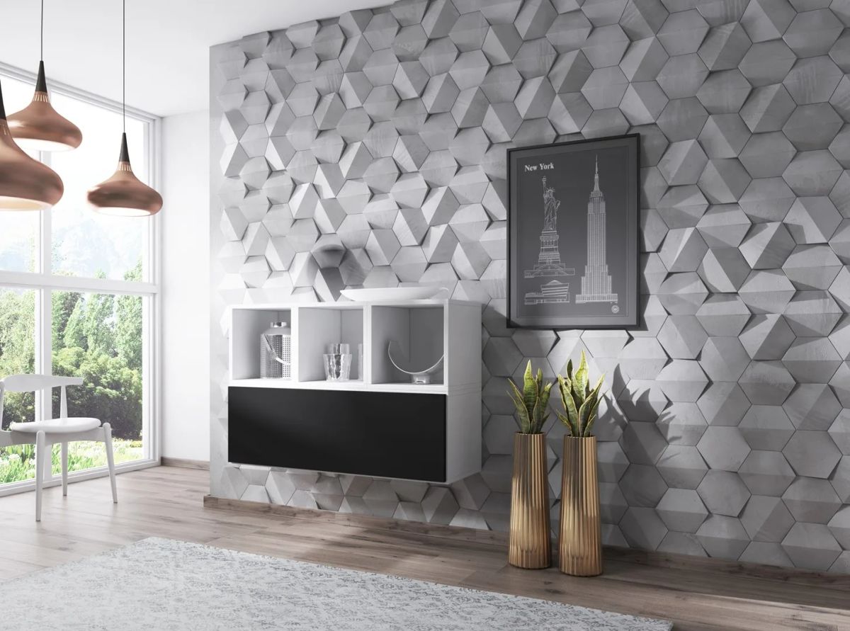 Cama living room furniture set ROCO 12 (RO1 + 3xRO6) white/white/black
