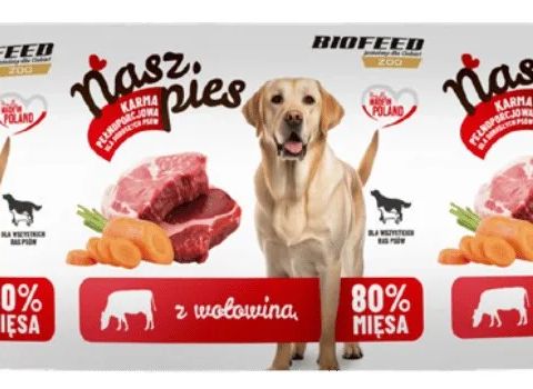 BIOFEED Nasz Pies Baton with Beef – wet dog food – 1000 g