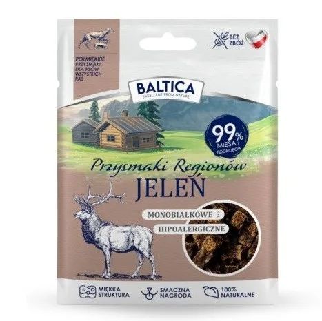 BALTICA Przysmaki regionów Monoprotein Deer - dog treat - 30g