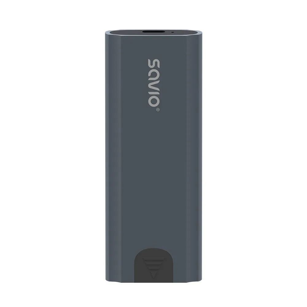 Savio M.2 SSD NVMe external drive enclosure, USB-C 3.1, AK-67, grey