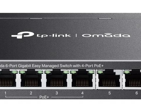 TP-Link Omada ES206GP network switch Managed Gigabit Ethernet (10/100/1000) Power over Ethernet (PoE) Black