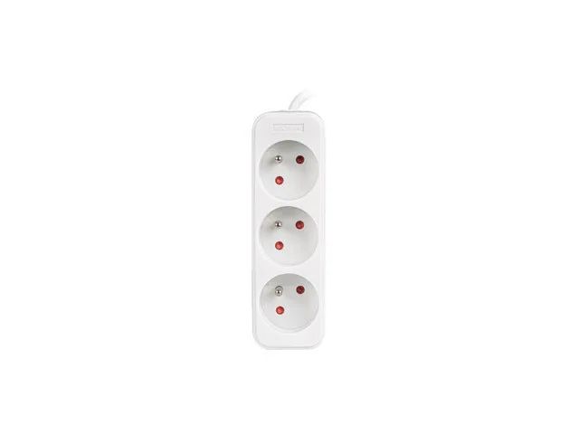 Lanberg Cable Power Strip, 3X French Outlets Quality-Grade Copper, 1.5 m | PS0-03E-0150-W