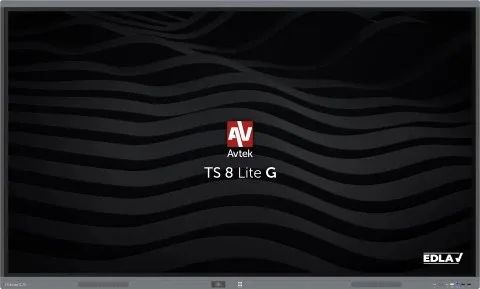 Avtek International TS 8 Lite G 75 Interactive flat panel 190.5 cm (75") LED Wi-Fi 420 cd/m² 4K Ultra HD Black Touchscreen Built-in processor Android 14 24/7