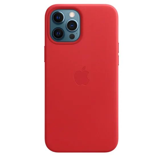 iPhone 12 Pro Max Leather Case Scarlet Originaal Ümbris