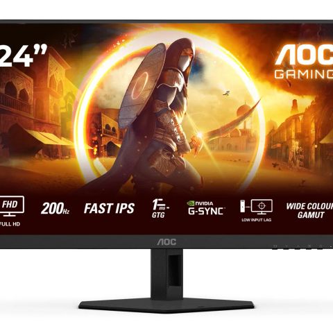 LCD Monitor|AOC|23.8 "|1920 x 1080 pixels|Full HD|Native aspect ratio 16:9|LED|Flat|24G4HRE