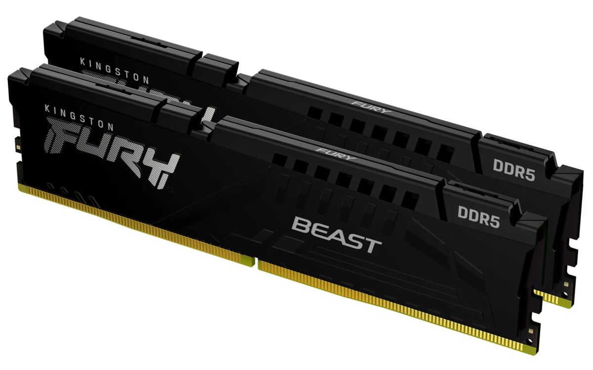 Kingston Technology FURY Beast 128GB 5600MT/s DDR5 CL40 DIMM (Kit of 2) Black