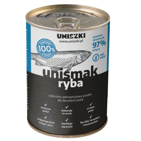 UNISZKI UNIsmak Fish - wet dog food - 400g