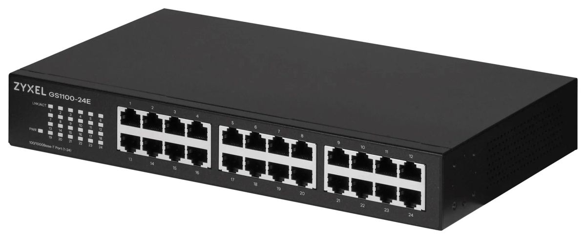 Zyxel GS1100-24E Unmanaged Gigabit Ethernet (10/100/1000) Black
