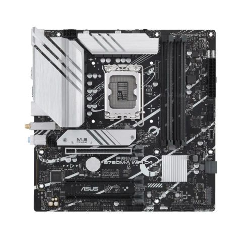 Mainboard|ASUS|Intel B760 Express|LGA1700|Micro-ATX|Memory DDR4|Memory slots 4|3xPCI-Express 4.0 16x|2xM.2|2xHDMI|1xDisplayPort|4xUSB 2.0|2xUSB 3.2|1xPS/2|1xRJ45|3xAudio port|PRIMEB760M-AWIFID4