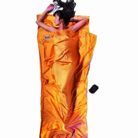Cocoon TravelSheet Silk Sleeping Bag Liner, Sunset Yellow